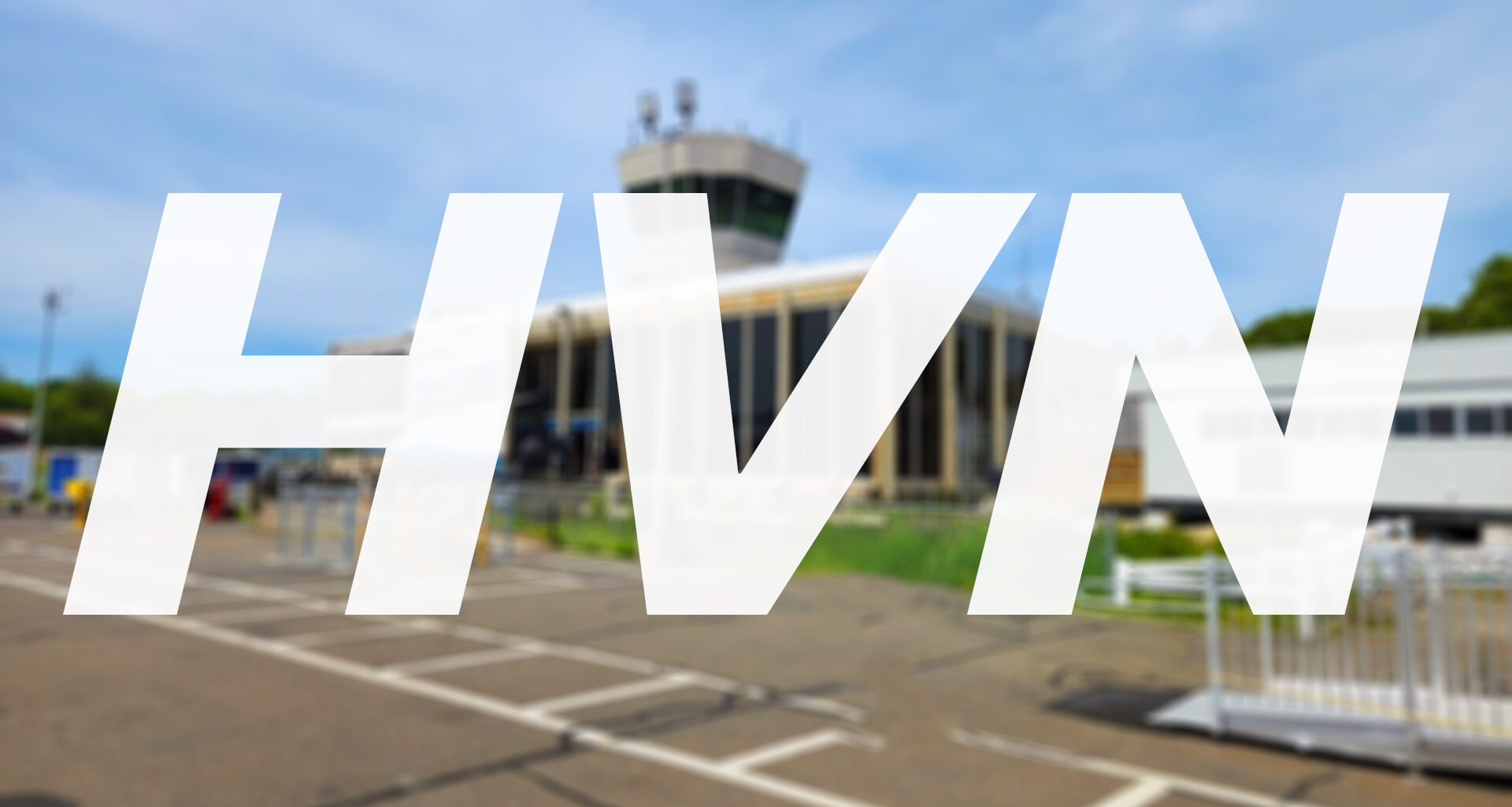 Terminal building of New Haven airport in New Haven, CT.