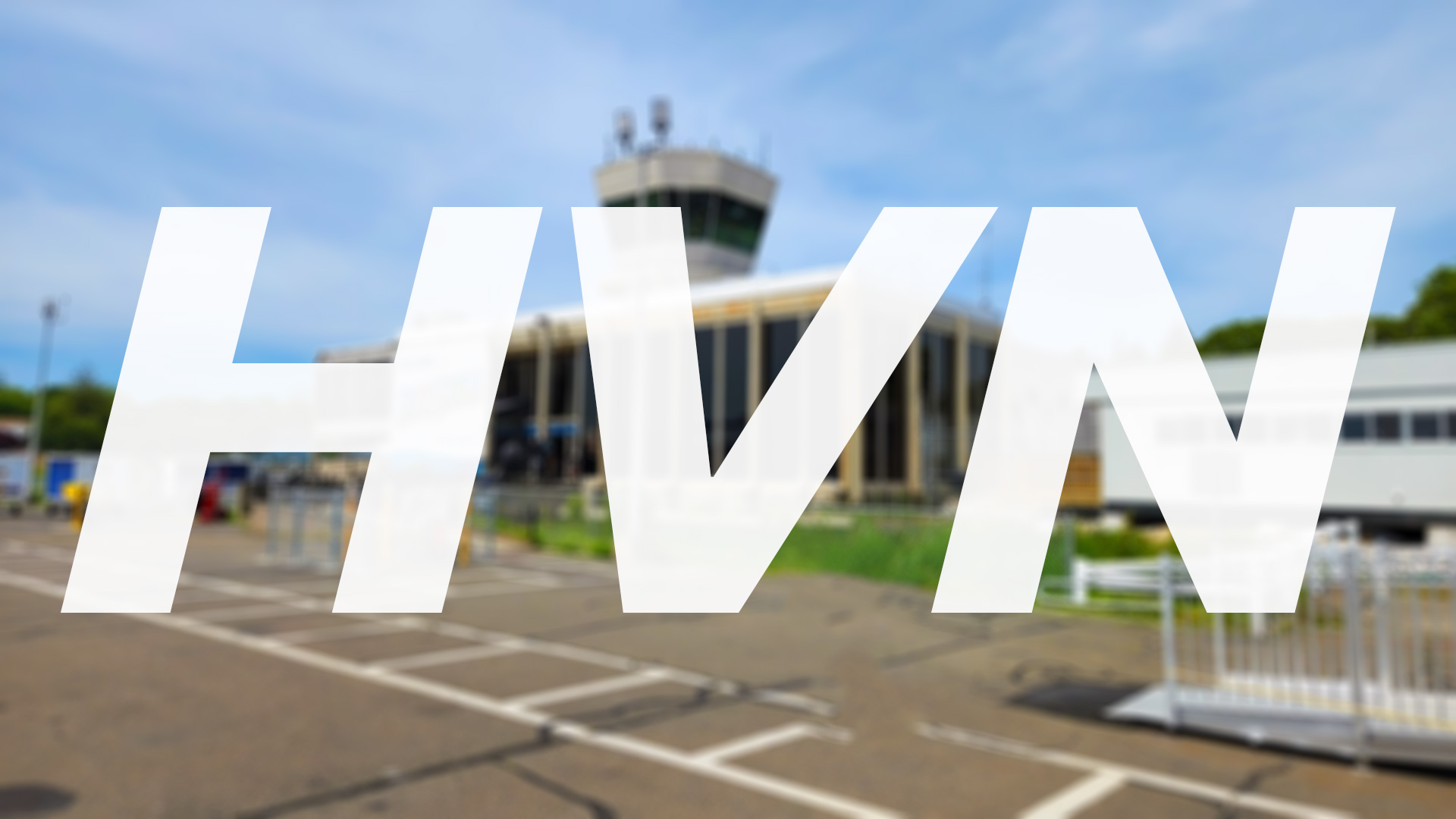Terminal building of New Haven airport in New Haven, CT.